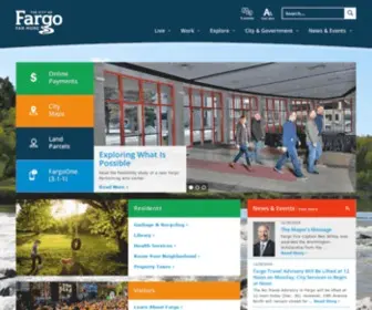 Cityoffargo.com(The City of Fargo) Screenshot