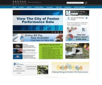 Cityoffenton.org(City of Fenton) Screenshot