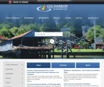 Cityofgigharbor.net(City of Gig Harbor) Screenshot