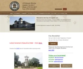 Cityofgrayson.org(Grayson, GA) Screenshot