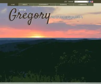 Cityofgregory.com(Gregory, SD) Screenshot