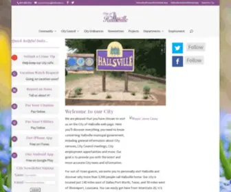 Cityofhallsvilletx.com(Cityofhallsvilletx) Screenshot
