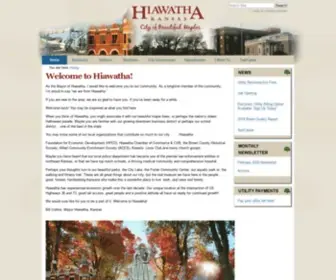 Cityofhiawatha.org(Hiawatha, Kansas) Screenshot