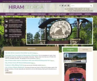 CityofhiramGa.gov(Hiram, GA) Screenshot