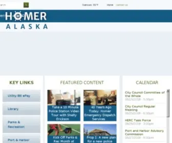 Cityofhomer-AK.gov(City of Homer Alaska Official Website) Screenshot