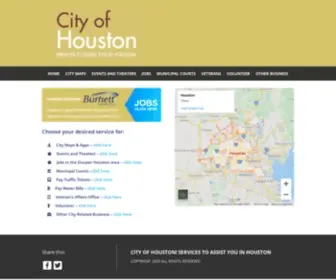 Cityofhouston.com(City of Houston Business Directory Online Resource for Houston Texas and the Greater Houston Area) Screenshot