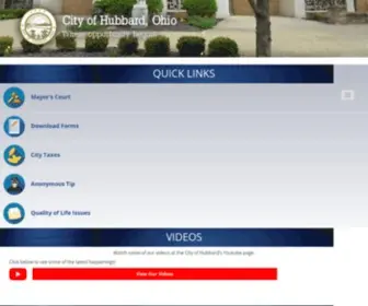 Cityofhubbard-OH.gov(City of Hubbard) Screenshot