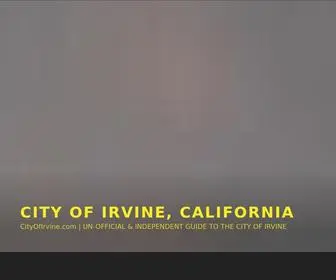 Cityofirvine.com(UN-OFFICIAL & INDEPENDENT GUIDE TO THE CITY OF IRVINE) Screenshot