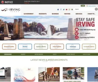 Cityofirving.org(The City of Irving) Screenshot