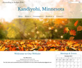 Cityofkandiyohimn.com(Kandiyohi, Minnesota) Screenshot