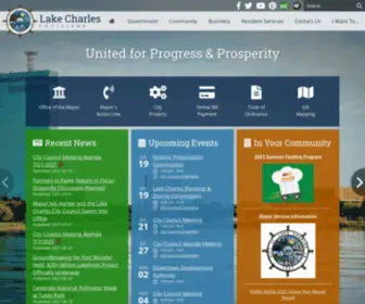 Cityoflakecharles.com(City of Lake Charles) Screenshot