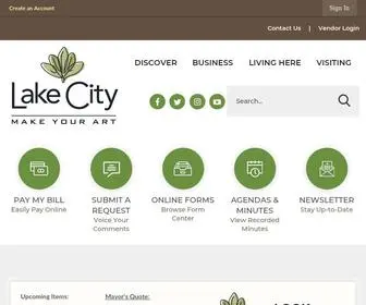 Cityoflakecity.org(Lake City) Screenshot