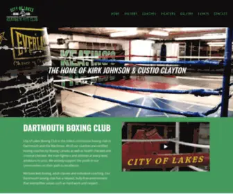 Cityoflakesboxing.com(City of Lakes Boxing Club) Screenshot