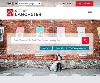 Cityoflancasterpa.com(City of Lancaster) Screenshot