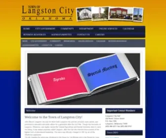 Cityoflangston.com(Historically Black Community) Screenshot