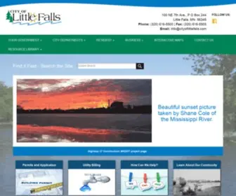 Cityoflittlefalls.com(City of Little Falls) Screenshot