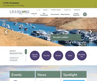 Cityoflivermore.net(Livermore, CA) Screenshot