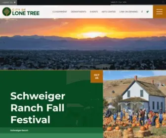 Cityoflonetree.com(The City of Lone Tree) Screenshot