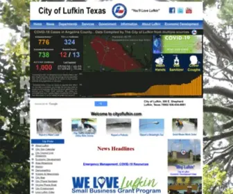 Cityoflufkin.com(City of Lufkin) Screenshot