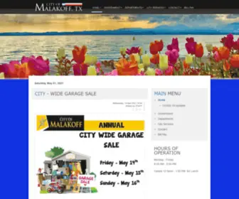 Cityofmalakoff.net(City of Malakoff) Screenshot