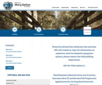 Cityofmaryesther.com(Mary Esther) Screenshot