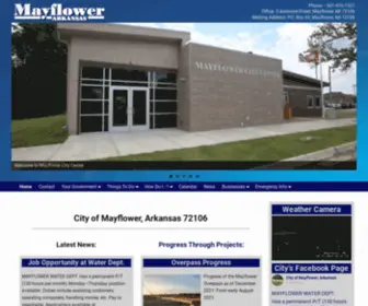 Cityofmayflower.com(Official Website for The City of Mayflower Arkansas) Screenshot