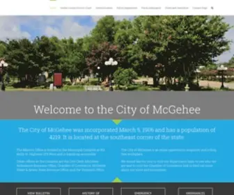 CityofmcGehee.com(CityofmcGehee) Screenshot