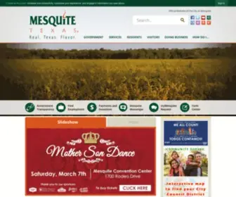 Cityofmesquite.com(Mesquite, TX) Screenshot