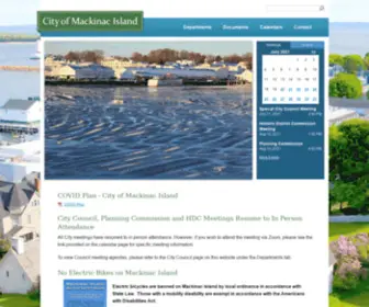 Cityofmi.org(The City of Mackinac Island Michigan) Screenshot