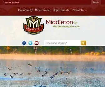 Cityofmiddleton.us(Middleton, WI) Screenshot