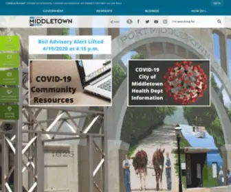Cityofmiddletown.org(Middletown, OH) Screenshot