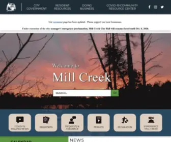 Cityofmillcreek.com(City of Mill Creek) Screenshot