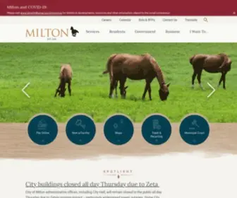 Cityofmiltonga.us(Milton, GA) Screenshot