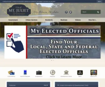 Cityofmtjuliet.org(Mount Juliet) Screenshot