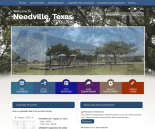 Cityofneedville.com(City of Needville) Screenshot