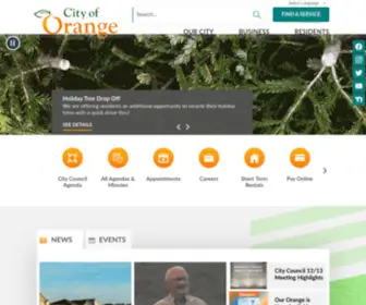 Cityoforange.org(Orange, CA) Screenshot