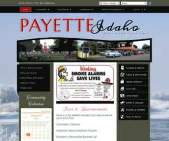 Cityofpayette.com(City) Screenshot