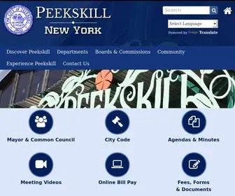Cityofpeekskill.com(Peekskill NY) Screenshot