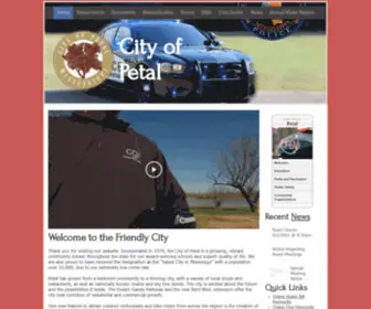Cityofpetal.com(City of Petal) Screenshot