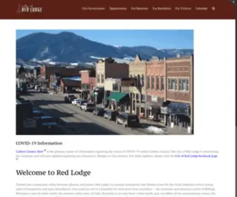 Cityofredlodge.net(Red Lodge City Government Website) Screenshot