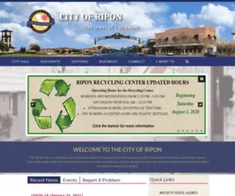 Cityofripon.org(City of Ripon) Screenshot