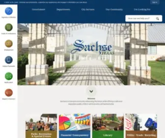 Cityofsachse.com(City of Sachse) Screenshot