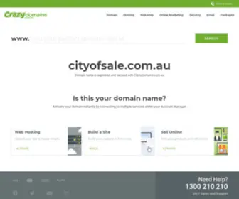 Cityofsale.com.au(Crazy Domains) Screenshot