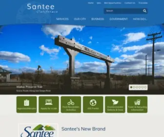 Cityofsanteeca.gov(Santee, CA) Screenshot