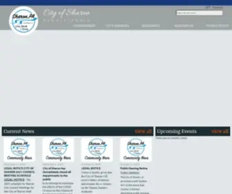 Cityofsharon.net(Official Website for the City of Sharon) Screenshot