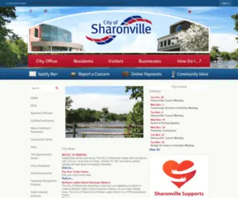 Cityofsharonville.com(Sharonville, OH) Screenshot