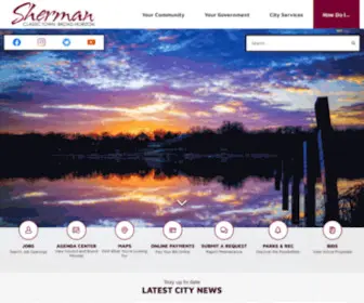 Cityofsherman.com(Sherman, TX) Screenshot