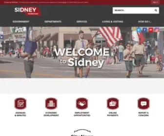 Cityofsidney.org(Sidney, NE) Screenshot
