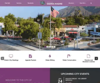 Cityofsierramadre.com(Sierra Madre) Screenshot
