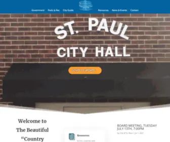 Cityofstpaulmissouri.com(City of Saint Paul) Screenshot